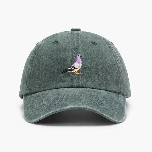Embroidery Pigeon Spring vintage Baseball caps Men Women Water Washed Sports Fishing Sunshade Summer Autumn winter Dad Hat